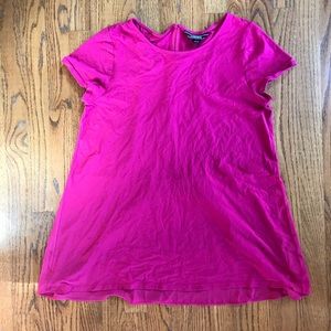 Lands’ End Pink Top with half flowy back
